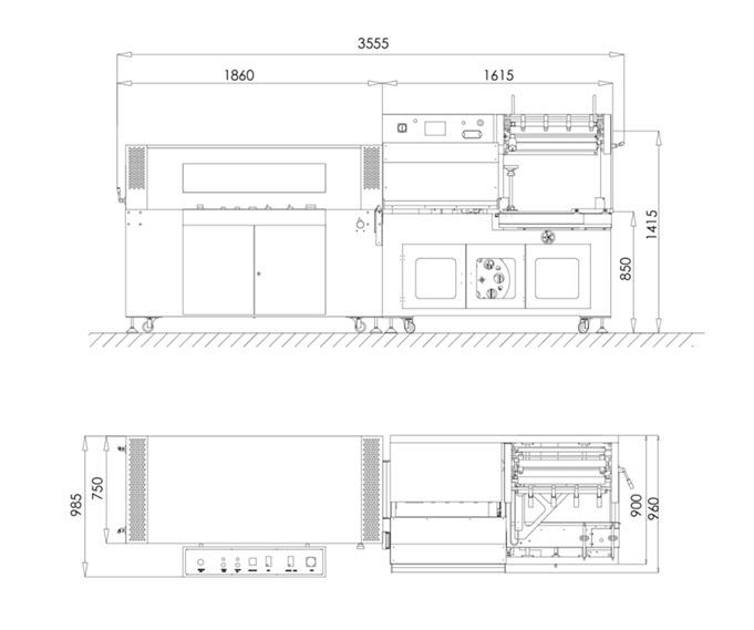 全自動邊封封切收縮包裝機(jī)5030LG